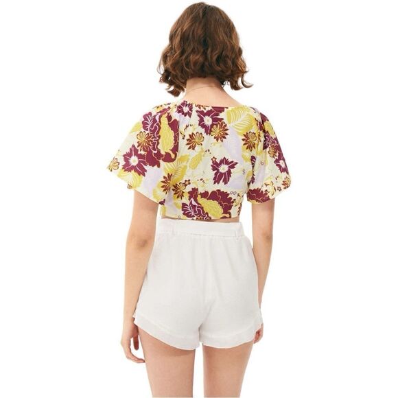 Anthropologie Maeve Cinched Peasant Floral Top - Picture 2 of 9